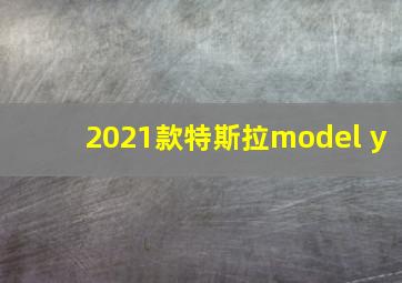 2021款特斯拉model y